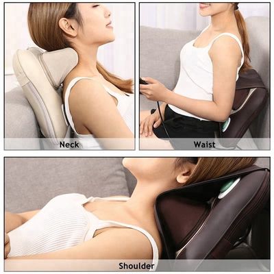 s Best White Shiatsu Infrared Heat Neck Kneading Massage Cushion with Long Battery Life