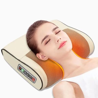 s Best Shiatsu Infrared Heat Neck Kneading Massage Cushion with 500mAh Battery Charge