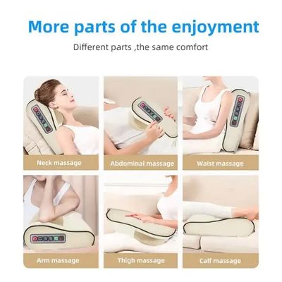 s Best Shiatsu Infrared Heat Neck Kneading Massage Cushion with 500mAh Battery Charge