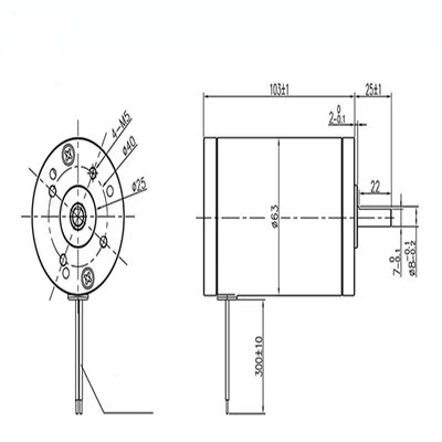 24VDC Brushed Motor 0.18n. M 2800rpm Electric Motor Permanent Magnet Motor Efficiency IE 1