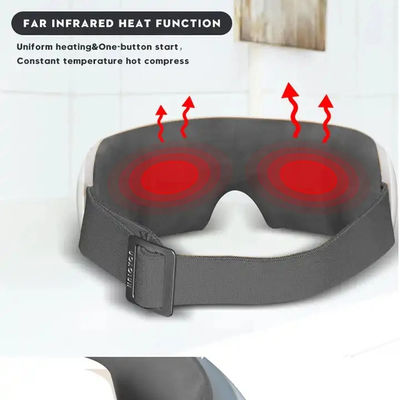 Customized Lable Black Eye Relax Massager with Heating Hot Compress and Vibration Electric Massage