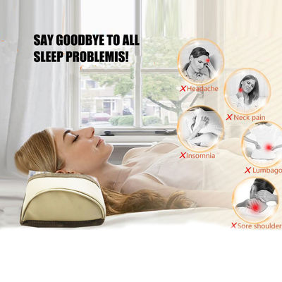 Memory Foam Massage Pillow with 7 Color Rainbow Chakra Battery Capacity 3.7V 2000mAh