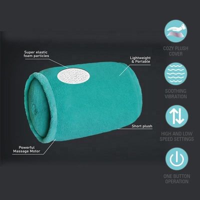 Vibrating Massage Roll Pillow for Therapy Massaging Neck Back Arms Legs Electric Relax Cushion