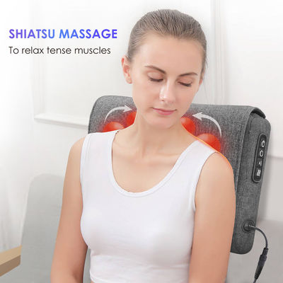 Flexible Massage Nodes Neck and Back Massager Pillow with Customized Color Option