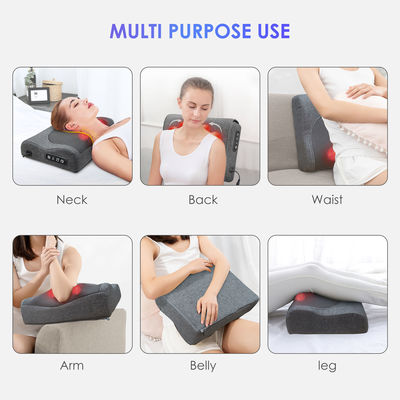 Flexible Massage Nodes Neck and Back Massager Pillow with Customized Color Option