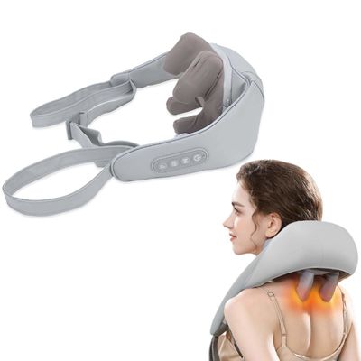 Neck Massage Apparatus U Shape Shiatsu Kneading Back Fatigue Cervical Heating Relaxation