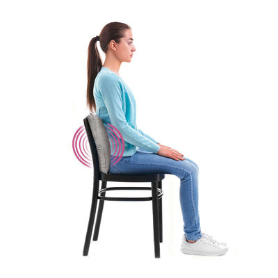 Foam Pressure Relief Battery Operated Single Electric Vibration Travel Massage Pillow