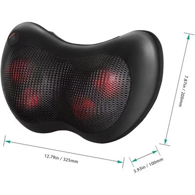 Manual Control 4 Heads Neck Massage Car Pillow Massager with Timing Function 1.5 kg Weight