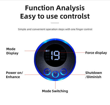 Black Manual Control Portable Design 4 Heads Neck Massage Car Pillow Massager Neck