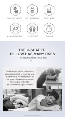 Customized Color Body Neck Massage U-shaped Vibrating Massage Pillow Massage Cushion