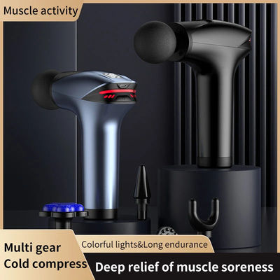 Nano Silica Gel Handle Electric Massage Gun for Portable Deep Tissue Fascial Recovery
