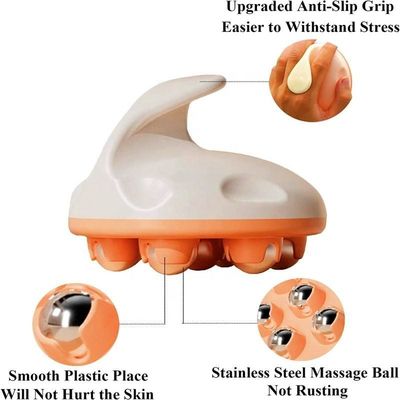 Muscle Back Neck Joint Foot Shoulder Leg Fat Burning Body Shaping Massage Tool Belly Thigh Calf Slimming 3D Roller Massager