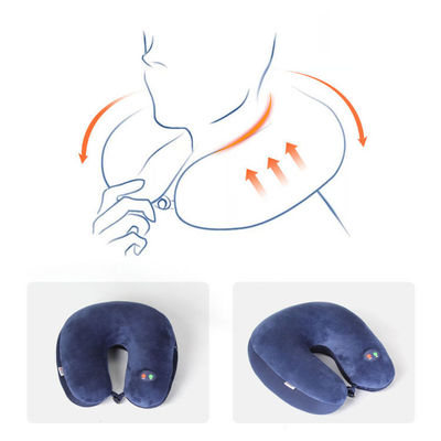 Travel-friendly U shaped vibrating pillow with infrared physiotherapy function
