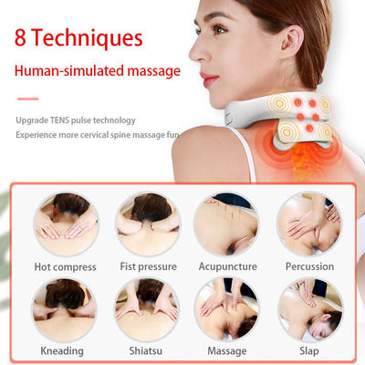0.5 kg Customized Travel Smart Wireless U Shaped Electric Neck And Shoulder Massager With Heating Patch