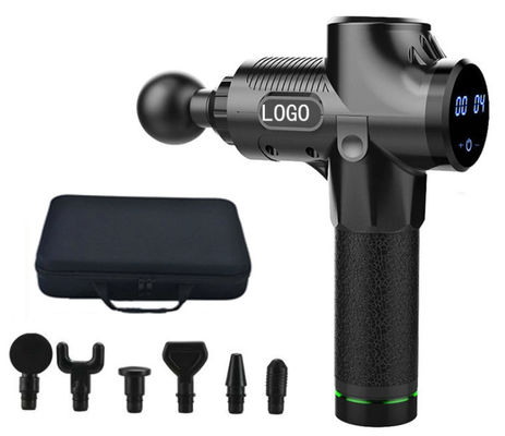 Electric Deep Vibrating Tissue Fascial Muscle Massage Gun with Nano Silica Gel Handle