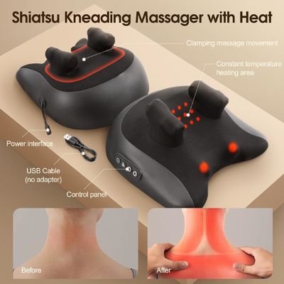 500mA Charging Current Neck and Back Massager for Pain Relief 19.05 x 30.48 x 33.02 cm