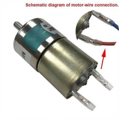 37mm Diameter Gearbox Large Torque Reduction Motor Durable for Long Time 12V 150rpm