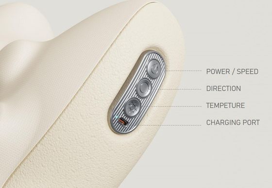 3W Rated Power Cordless Vibrating Heating Massage Ball for Shoulders Back and Abdomen