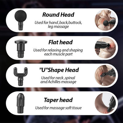 Custom Logo Gun Massager Timing Control and 6H Working Time for Relaxing Deep Muscles