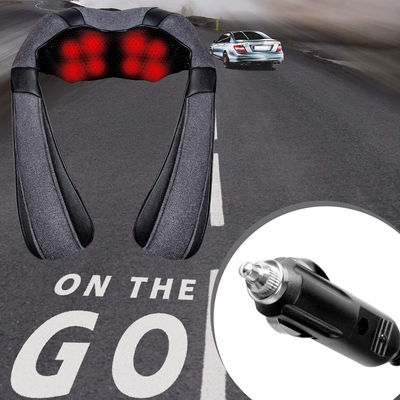 Professional Modern Design Dc 12v Pu Leather Smart Shoulder Neck Massager Timing Control