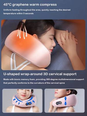 Infrared Physiotherapy Hot Therapy Vibrating Mini Cervical Smart Relax Neck Massager