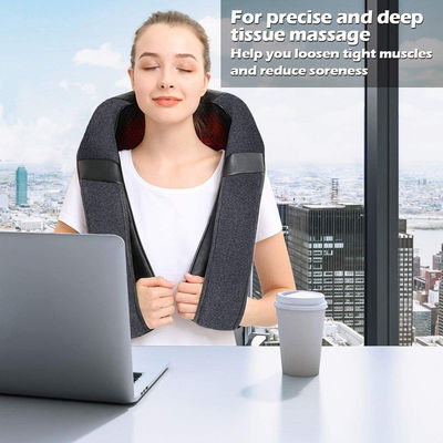 Professional Modern Design Dc 12v Pu Leather Smart Shoulder Neck Massager Timing Control