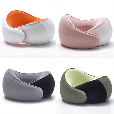 Infrared Physiotherapy Cooling U-Shape Travel Neck Pillow Set for Airplane Memory Foam
