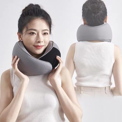 Infrared Physiotherapy Cooling U-Shape Travel Neck Pillow Set for Airplane Memory Foam