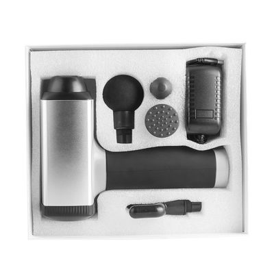 Body Massage Vibration Machine Mini Massage Gun with 5 Levels and 4 Massage Heads