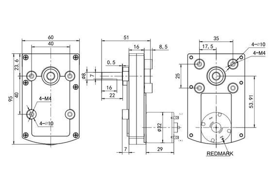 24v 32mm Direct Supply Brushed DC Motor with Silver Housing and Low Noise Level of 75dB