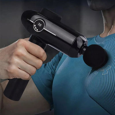LCD Screen Massager Vibration 30 Speed Mini Massage Gun for Full Body Relaxation