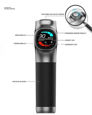 Nano Silica Gel Handle 30 Speed Muscle Massage Gun for Fascia Release and Pain Relief