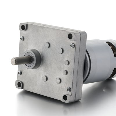 Silver 42mm High Torque Square Spur Gear DC Motor 12V 24V 21.1W Brushed DC Gear Motor