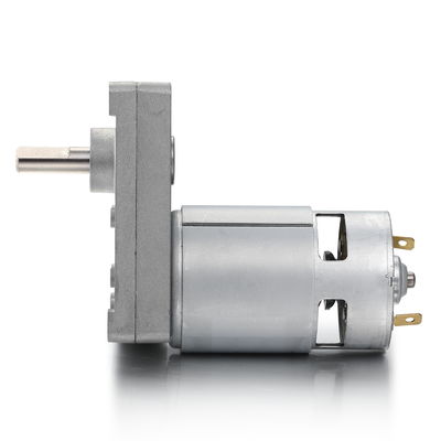 Silver 42mm High Torque Square Spur Gear DC Motor 12V 24V 21.1W Brushed DC Gear Motor