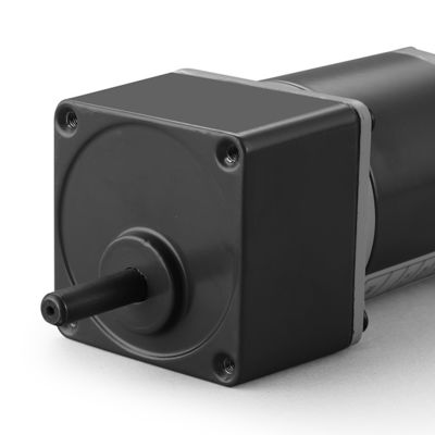 60mm 24v Black Adjustable Speed DC Motor with 1.9A Continuous Current and Black Color