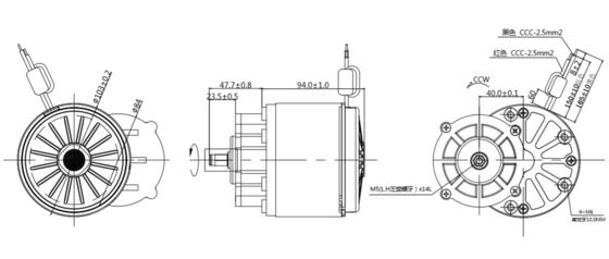 24V 250W/350W High Torque 101mm Gear DC Electric Motor Machine Essential