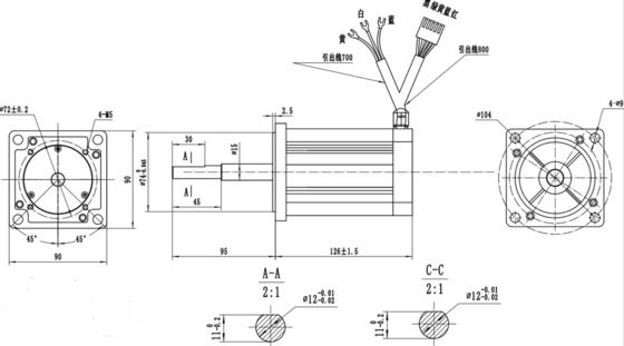 80mm 48v 440w Brushless Motor for High Power and Efficiency in Robot Home Appliance