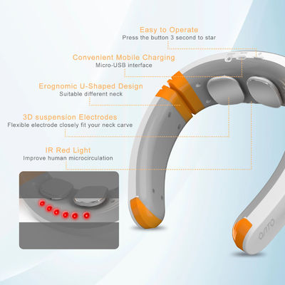 Intelligent Neck Lift Massage Device with Dual Hands LED Heater and EMS 1kg Customize
