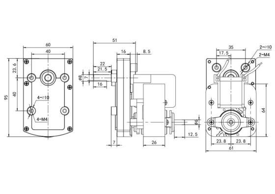 Support Customization AC Motor for Fan Single-phase 25w 24v 50Hz/60Hz Electric Motor