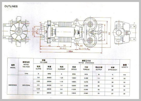 IE 2 Efficiency 5kw Brushless DC Motor for Electric Motorbike High Torque 1-80KG.CM