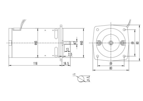 Totally Enclosed Reverse Rotation 150W 110V 220V AC Motor for Treadmill Machine 65mm