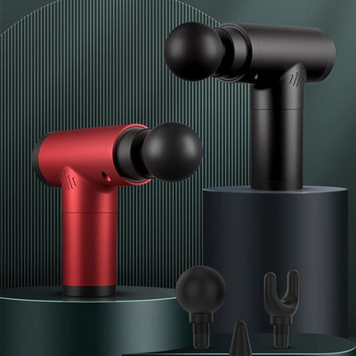 Convenient 4 Heads Vibration Massage Gun for Muscle Relaxation and Sports Performance