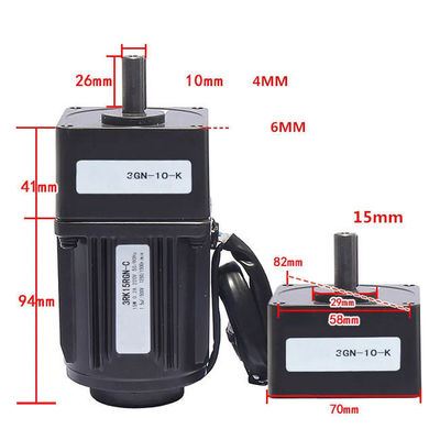 Low Rpm Electric Variable Speed Control Gear Motor with High Torque and Brush Motor