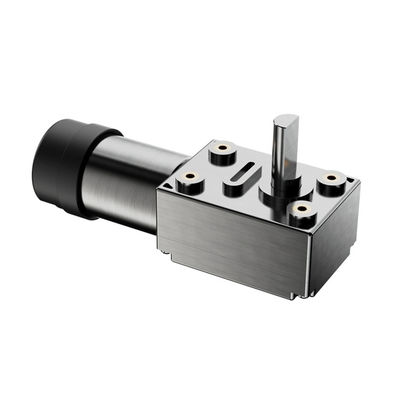 65% Efficiency Electric Dc Motor High Torque 24V Worm Gear Motor with Reduction Gear Brake