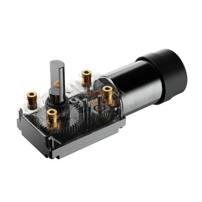 65% Efficiency Electric Dc Motor High Torque 24V Worm Gear Motor with Reduction Gear Brake