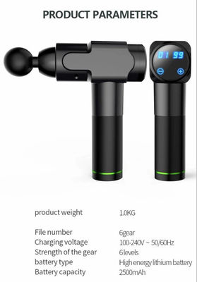 Handle Vibrating Tissue Fascia Muscle Massage Gun 6 Massage Heads for Relaxing Muscles