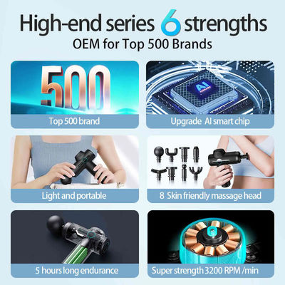 Mini Fascia Muscle Massage Gun with 5 Speed Levels Pocket-Sized 2-3 Hours Charging Time