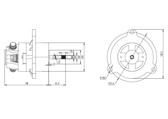 CCW and CW Rotation Direction 15w Asynchronous Motor for Treadmill High Speed 4000rpm