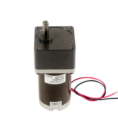 12V Single Phase Totally Enclosed Low Rpm Dc Servo Motor with 65% and Output Power 36W