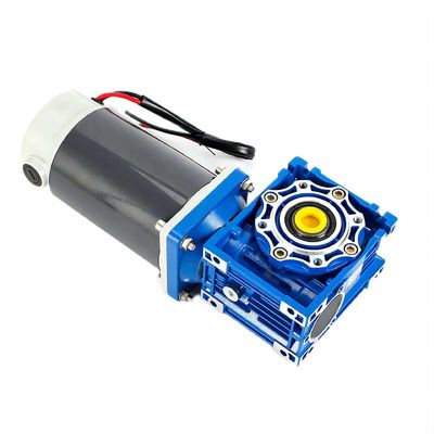 6w-300w Brush DC Electric Motor With NMRV Worm Gear Box 12V/24V/48V 60mm-104mm DC Motor